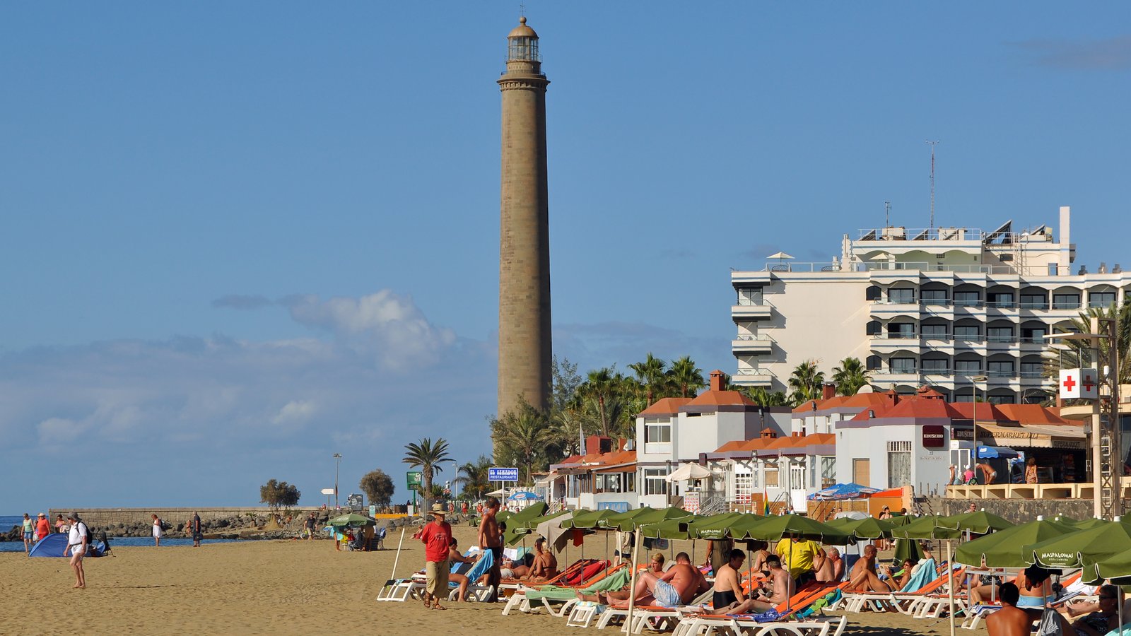 Maspalomas fyr Gran Canaria strand