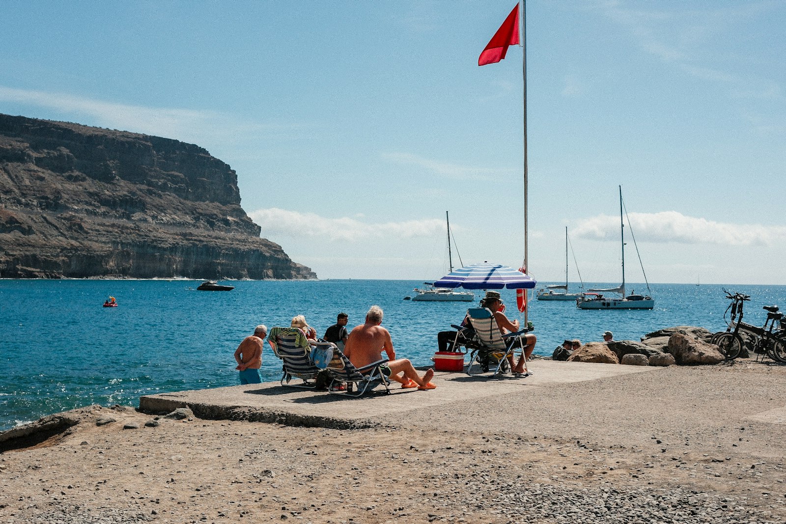 Familj Puerto de Mogán Gran Canaria barn